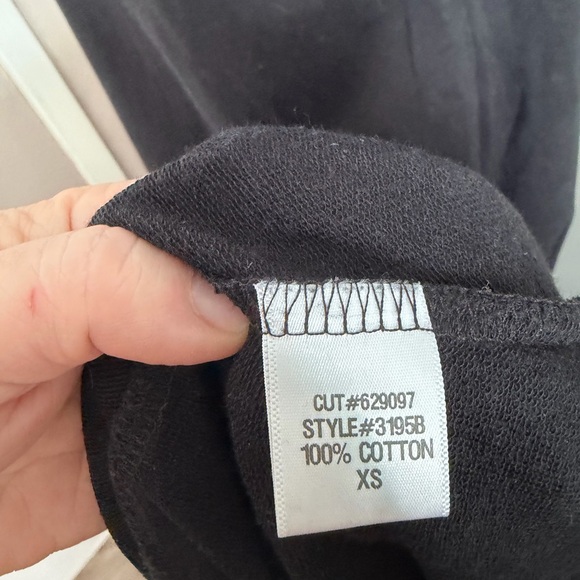 XCVI Black Cotton V-Neck Maxi Dress XS Lagenlook Travel premium soft - Picture 4 of 4